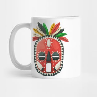 Watercolor tribal mask Mug